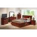 Louis Philippe King Storage Platform Bed