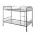 Gunmetal Twin over Twin Bunk Bed