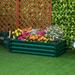 Sol 72 Outdoor™ Evelin Metal Raised Garden Bed Metal in Green | 48" H x 24" W x 12" D | Wayfair F298A9C97883462DB89DD31F926ED47F