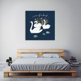 Red Barrel Studio® "Swan Lake V" Gallery Wrapped Canvas By Janelle Penner Canvas | 12 H x 12 W x 1.5 D in | Wayfair