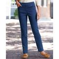 Appleseeds Women's DreamFlex Easy Pull-On Tapered Jeans - Denim - 8 - Misses