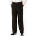 Men's Big & Tall KS Signature Easy Movement® Pleat-Front Expandable Dress Pants by KS Signature in Black (Size 48 40)