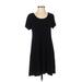 Style&Co Casual Dress - A-Line: Black Solid Dresses - Women's Size P