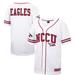 Men's Colosseum White North Carolina Central Eagles Free Spirited Mesh Button-Up Baseball Jersey