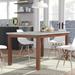 Brayden Studio® Losey Solid Wood Dining Table Wood in Brown/White | 29.75 H x 59 W x 35.5 D in | Wayfair B7FCA5958C5F42119549C50C8BADF8CA