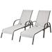 Patio Chaise Lounge Outdoor Lounger Chair with Adjustable Backrest