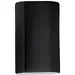 Justice Design Group Ambiance ADA Flat Cylinder Wall Sconce - Closed Top - CER-5500-CRB-LED1-1000