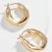 Anthropologie Jewelry | Nwt Anthropologie Gilda Gold Huggie Hoop Earrings | Color: Gold | Size: Os