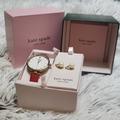 Kate Spade Accessories | Kate Spade New York Holland Watch+Earrings Set - Ksw9044set - Brand New! | Color: Brown/Red | Size: Os