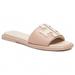 Tory Burch Shoes | New Tory Burch Double T Sport Slide Leather Sandal Shell Pink Us 7.5 8 9 Authntc | Color: Cream/Pink | Size: Various