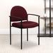 Latitude Run® Comfort Stackable Steel Side Reception Chair w/ Arms Upholste/Fabric in Red | 34 H x 24 W x 24 D in | Wayfair