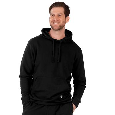 VEVO ACTIVE Men's French Terry Hoodie (Size XXXL) Black, Cotton,Polyester,Spandex