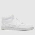Nike court vision mid next nature trainers in white