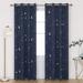 Deconovo Gold Spot Curtain Panel Pair (2 Panel)