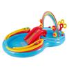 Intex 9.75 x 6.3 Foot Rainbow Slide Inflatable Pool and Water Slide Ring Center - 15.60