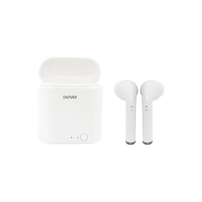 Denver TWQ-40 Kopfhörer & Headset Kabellos im Ohr Anrufe/Musik Mikro-USB Bluetooth Weiß