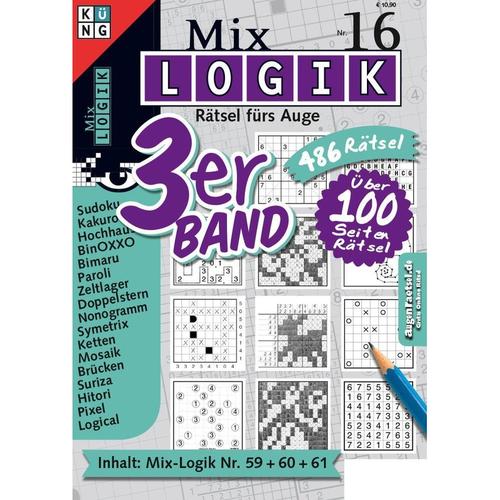 Mix Logik 3er-Band. Nr.16 - Conceptis Puzzles, Kartoniert (TB)