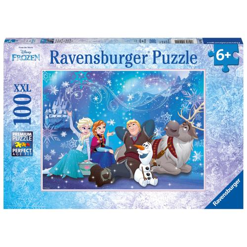 Ravensburger Kinderpuzzle - 10911 Frozen Eiszauber - Disney Frozen-Puzzle für Kinder ab 6 Jahren, mit 100 Teilen im XXL-