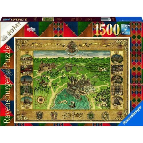 Ravensburger Puzzle 16599 - Hogwarts Karte - 1500 Teile Puzzle für Erwachsene un