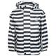 Steiff - Regenjacke Stripes Allover Mit Abnehmbarer Kapuze In Navy/Weiß, Gr.92