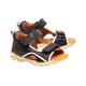 bisgaard - Leder-Sandalen Arthur Mit Klett In Navy, Gr.23