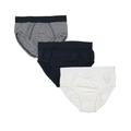 Jacky - Slip Jacky Basic 3Er-Pack Gestreift In Marine/Weiß, Gr.122/128