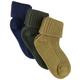Minymo - Socken Baby Rib 3Er-Pack In Agave Green, Gr.12-14