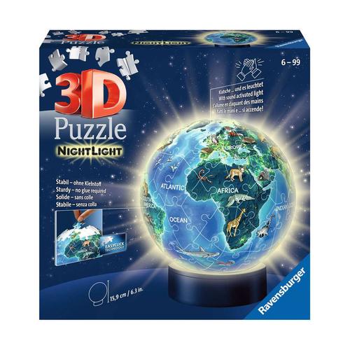 Led-Nachtlicht 3D-Puzzle – Erde Bei Nacht 72-Teilig