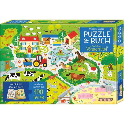Puzzle & Buch – Auf dem Bauernhof
