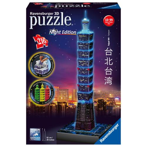 Ravensburger 3D Puzzle Taipei 101 Bei Nacht 11149 - Leuchtet Im Dunkeln