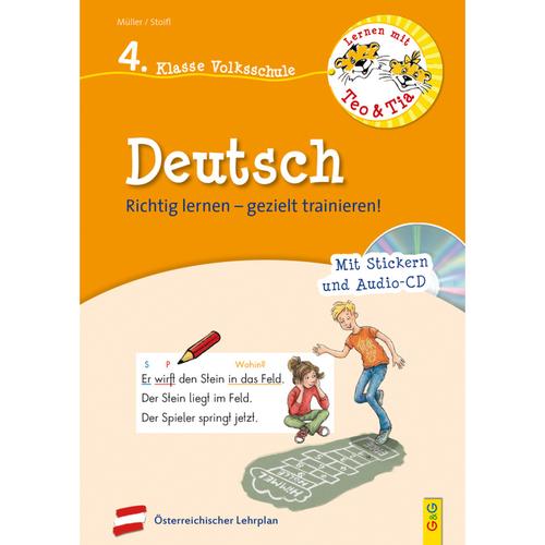 Lernen Mit Teo Und Tia Deutsch - 4. Klasse Volksschule, M. Audio-Cd - Erika Stoifl, Verena Müller, Kartoniert (TB)