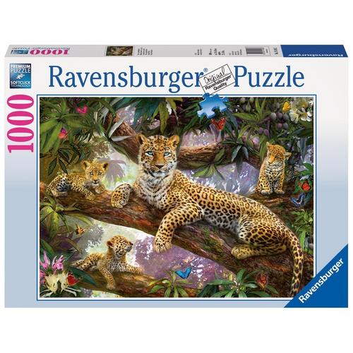 Stolze Leopardenmutter (Puzzle)