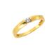 Celesta Gold Ring 375/- Gold Zirkonia Weiß Matt/Glanz (Größe: 054 (17,2))