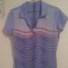 Adidas Tops | Adidas Golf Clima Lite Front Zip Fitted Short Sleeves Golf Top Sz M | Color: Pink/Purple | Size: M