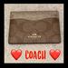 Coach Bags | Gift Alert Coach Logo Flat Card Case With Gold Slots | Color: Brown/Gold | Size: Os