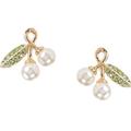 Kate Spade Jewelry | Kate Spade Cherie Cherry Pearl Earrings | Color: Gold/White | Size: Os