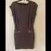 Michael Kors Dresses | Brown Michael Kors Mini Dress W/ Gold Zips -Size 8 | Color: Brown | Size: 8