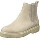 Fred de la Bretoniere Damen FRS1178 Chelsea Ankle Boot Nubuck Leather, Light Grey, 39 EU