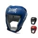 Geezers Boxing Leather TRG Training Headguard Open Face Head Guard for Boxing, MMA Sparring, PU Material Headgear .Ideal Headguard for Men and Women (Large, Blue)