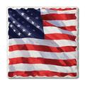 CounterArt Liberty Flag Single Image Absorbent Stone Tumbled Tile Coaster Ceramic in Blue/Red | 0.25 H x 4 W x 0.25 D in | Wayfair 01-02690