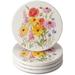 CounterArt Wildflowers In Bloom Absorbent Stone Coaster Stoneware, Glass in Green/Red/Yellow | 0.25 H x 4 W x 4 D in | Wayfair 13-03045