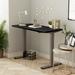 Inbox Zero Home Office Height Adjustable Standing Desk Wood/Metal in Gray/Black | 42 W x 24 D in | Wayfair 62A23BFD6A894DC3817B8832CF900785