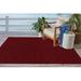 White 60 x 36 x 0.5 in Area Rug - Wade Logan® Analiese Collection Solid Color Indoor Outdoor Area Rugs Red | 60 H x 36 W x 0.5 D in | Wayfair