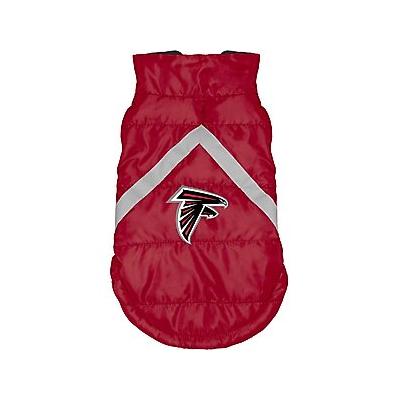 Littlearth NFL Dog & Cat Puffer Vest, Atlanta Falcons, X-Large