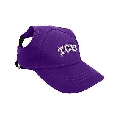 Littlearth NCAA Dog & Cat Baseball Hat, Texas Christian University, X-Large