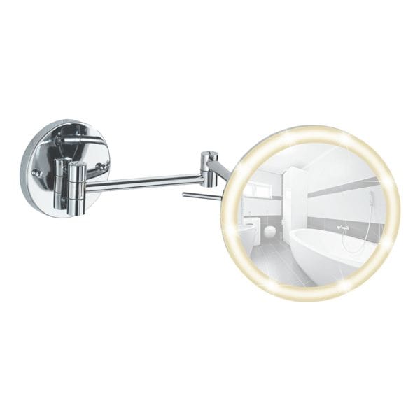 Wenko LED-Wandspiegel »Aura« silber Image