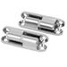 Cupboard Zinc Alloy 90 Degree Detachable Door Hinge Silver Tone 2pcs - Silver Tone