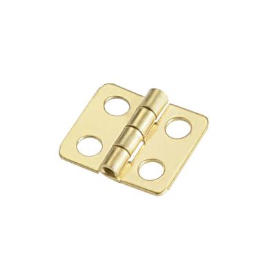 0.5" Mini Hinge Jewelry Case Wooden Box Hinges Fittings Golden Plain 30pcs