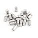 20 Pcs 12mm x 25mm Stainless Steel Frameless Standoff Clamp for Glass - Silver Tone
