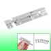 2.9" Stainless Steel Gate Security Latch Barrel Bolt Set Silver Tone - Silver Tone